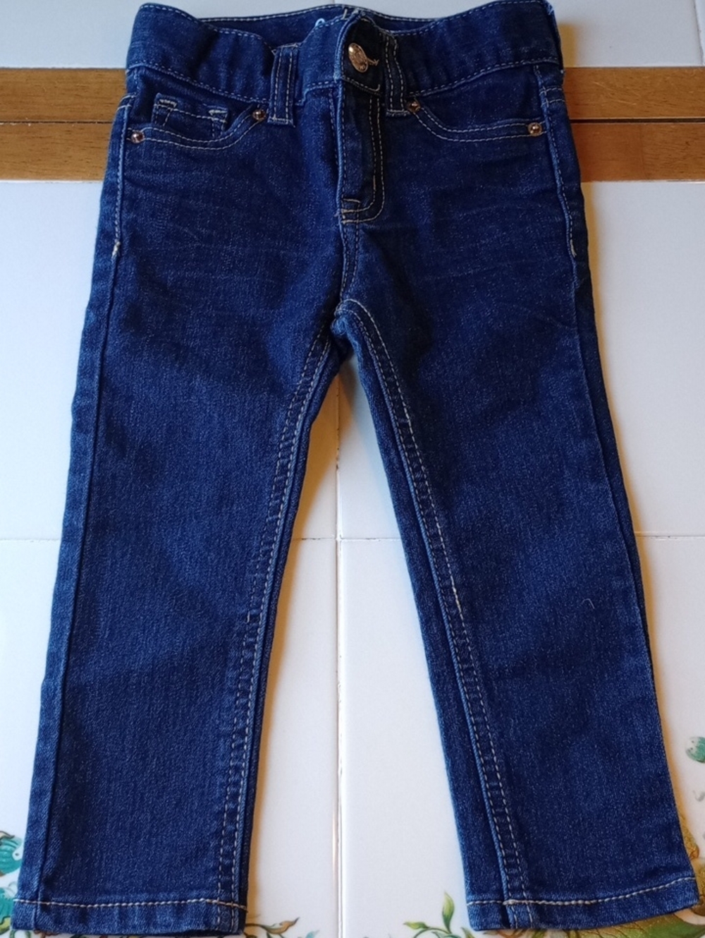Cat & Jack Girls Dark Wash Skinny Denim Jeans 👖
